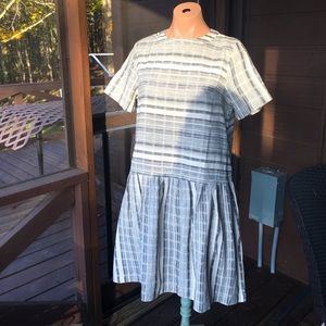 NWOT Striped Mod Red Dress